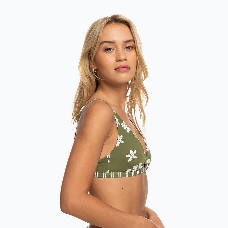Badeanzug-Oberteil ROXY Retro Revo Twist Bra 2021 loden green surfrider spirit s