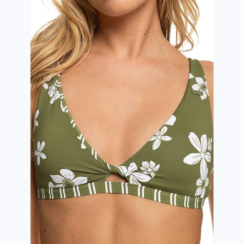 Badeanzug-Oberteil ROXY Retro Revo Twist Bra 2021 loden green surfrider spirit s