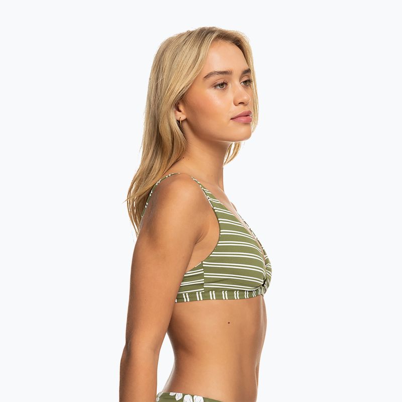Badeanzug-Oberteil ROXY Retro Revo Twist Bra 2021 loden green surfrider spirit s