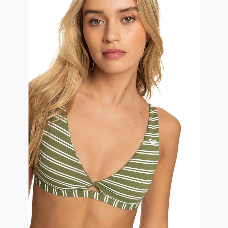 Badeanzug-Oberteil ROXY Retro Revo Twist Bra 2021 loden green surfrider spirit s