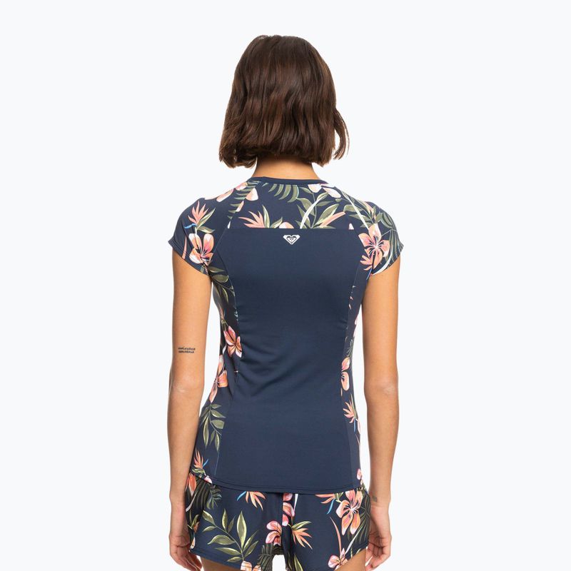 Frauen-T-Shirt zum Schwimmen ROXY Printed 2021 mood indigo tropical depht 5