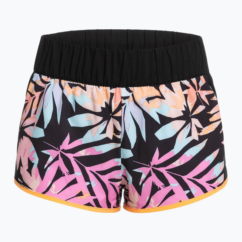 Schwimmshorts für Frauen ROXY Active 2021 anthracite zebra jungle