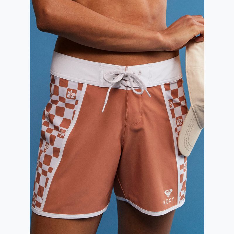 Schwimmshorts für Frauen ROXY Printed 5" 2021 cork flower box 7