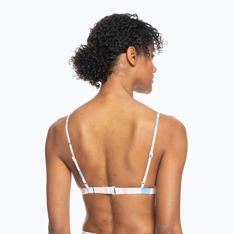 Badeanzug-Oberteil ROXY Beach Classics Fixed Triangle 2021 peach whip sand stripper 6