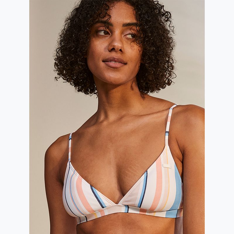 Badeanzug-Oberteil ROXY Beach Classics Fixed Triangle 2021 peach whip sand stripper 10