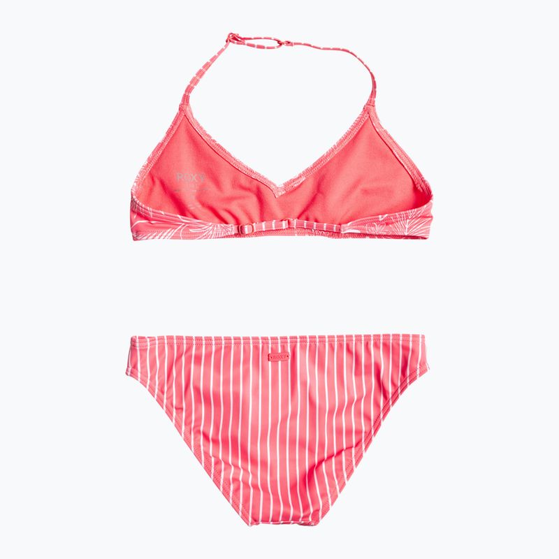 Zweiteiliger Badeanzug für Kinder ROXY Vacay For Life Triangle Bra Set 2021 sunkissed coral tropical tide 2