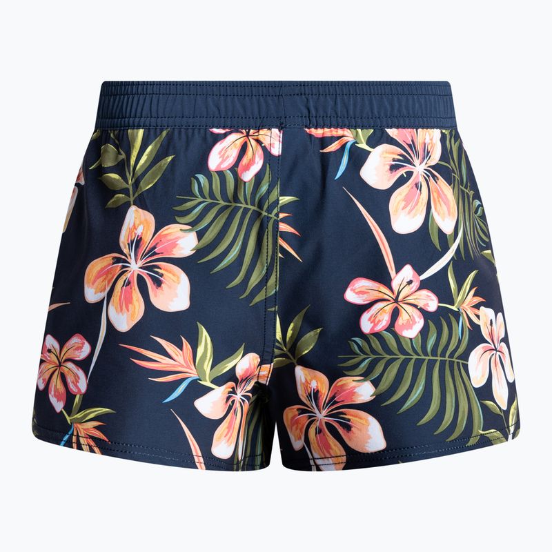 Schwimmshorts für Frauen ROXY Into The Sun Printed 2" 2021 mood indigo tropical depht 2