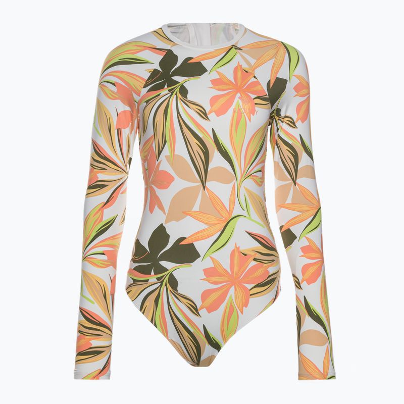 Einteiliger Badeanzug für Damen ROXY Print Mix Solid 2021 bright white subtly salty flat