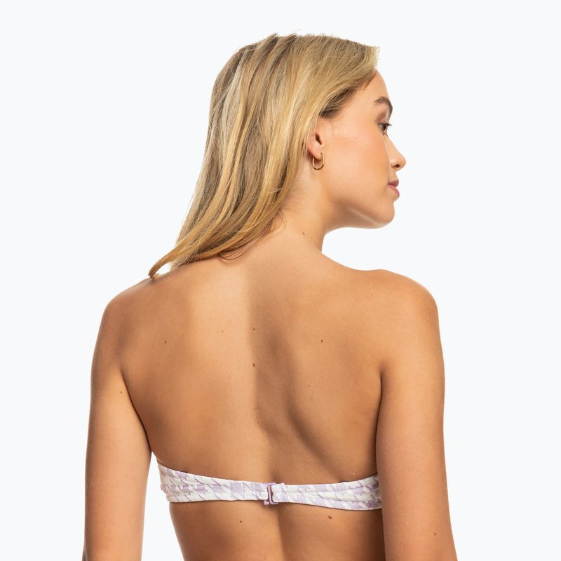 Badeanzug-Oberteil ROXY Check It Bandeau 2021 purple rose 7