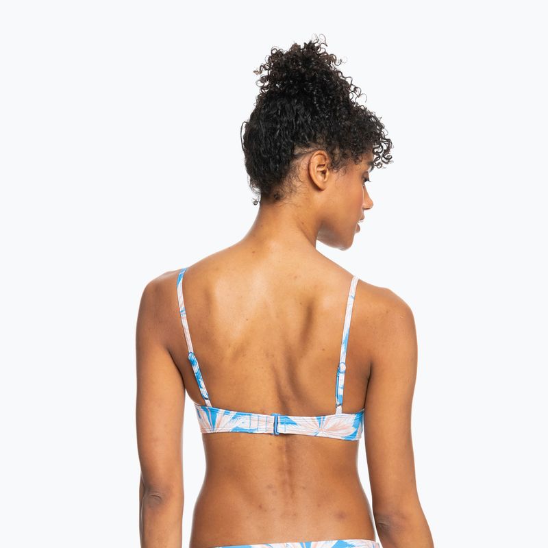 Badeanzug-Oberteil ROXY Love The Surf Knot 2021 azure blue palm island