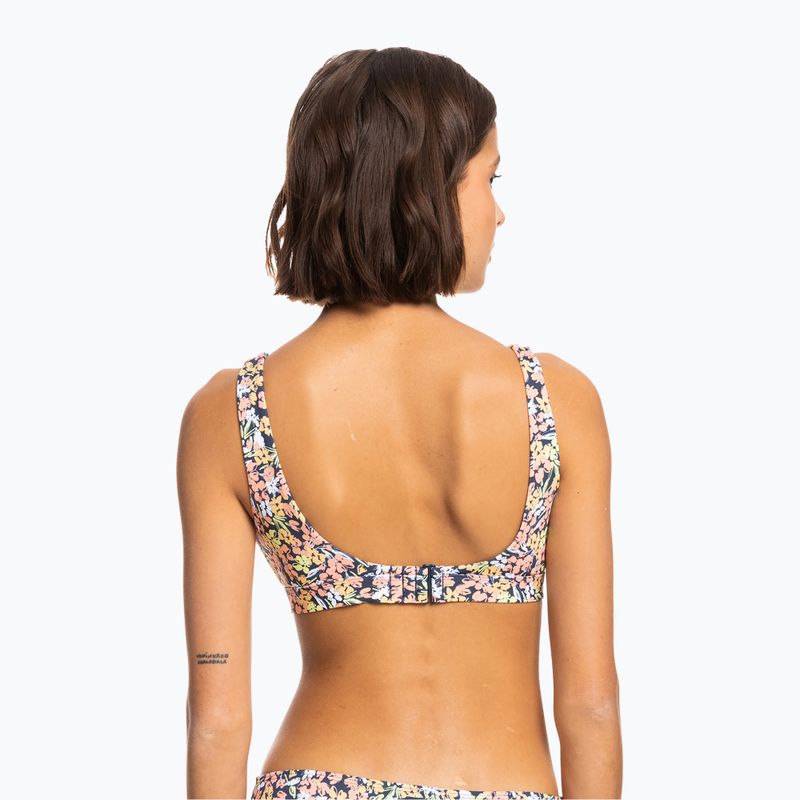 Badeanzug-Oberteil ROXY Beach Classics Twist Elong 2021 mood indigo ditsy love