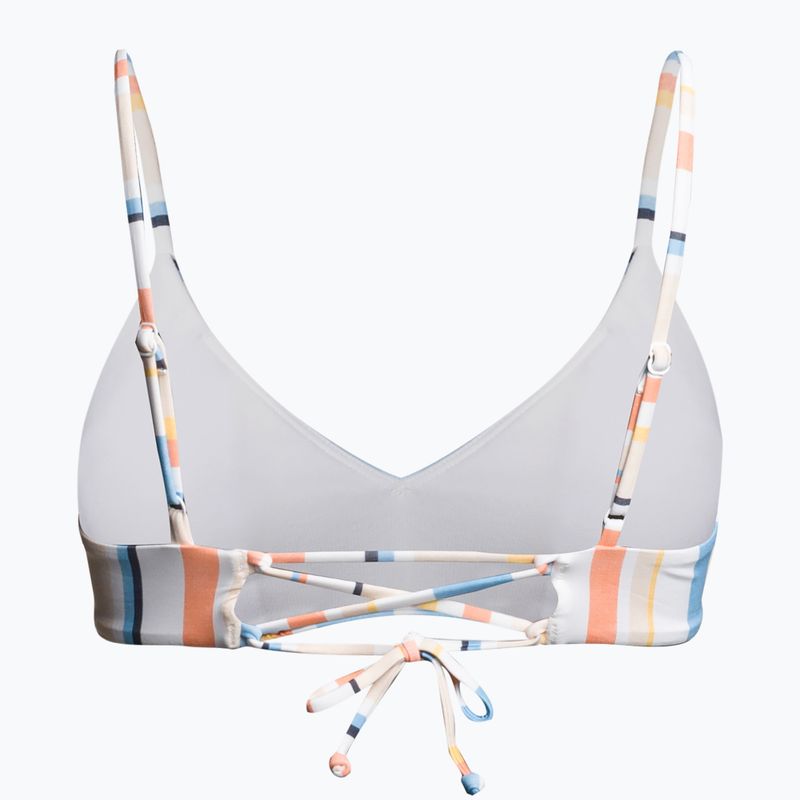 Badeanzug-Oberteil ROXY Beach Classics Strappy Bra 2021 peach whip sand stripper 2
