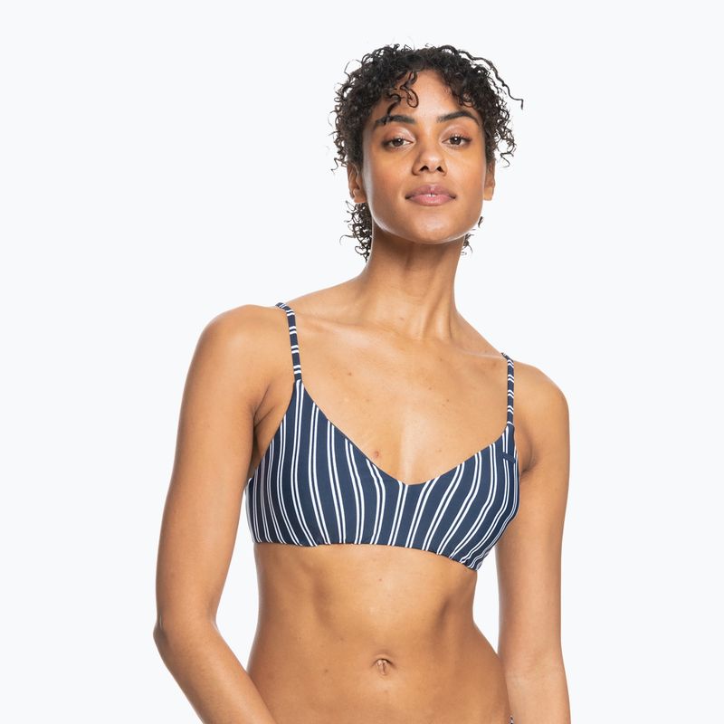 Badeanzug-Oberteil ROXY Into The Sun Athletic Triangle 2021 mood indigo novela stripe vert 2