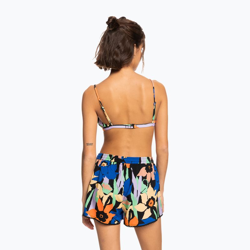 Schwimmshorts für Frauen ROXY Salty Tan 2021 anthracite flower jammin 3
