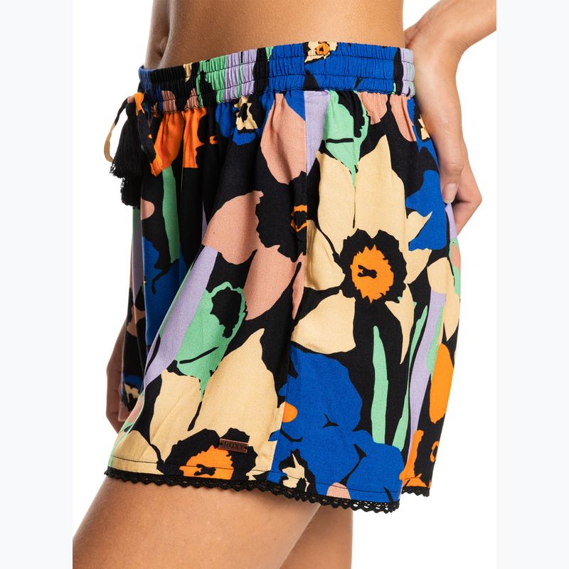 Schwimmshorts für Frauen ROXY Salty Tan 2021 anthracite flower jammin 6