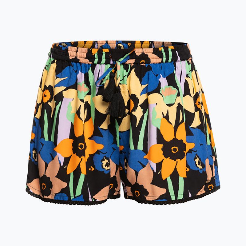 Schwimmshorts für Frauen ROXY Salty Tan 2021 anthracite flower jammin