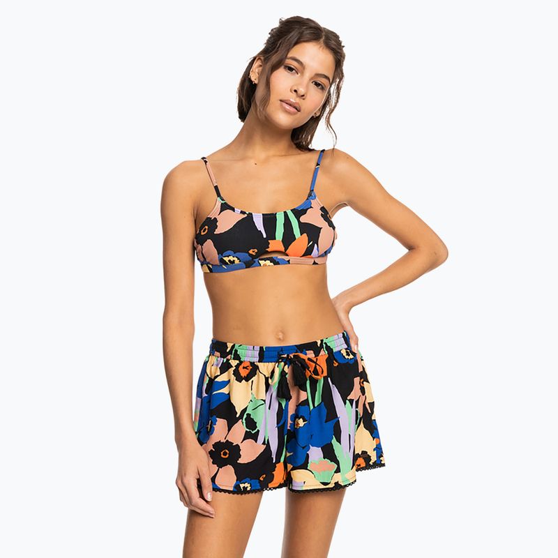 Schwimmshorts für Frauen ROXY Salty Tan 2021 anthracite flower jammin 2