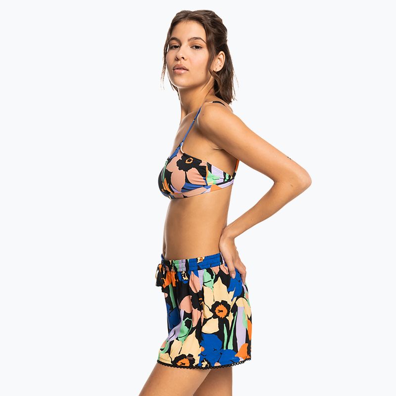 Schwimmshorts für Frauen ROXY Salty Tan 2021 anthracite flower jammin 3