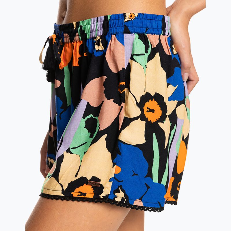 Schwimmshorts für Frauen ROXY Salty Tan 2021 anthracite flower jammin 4