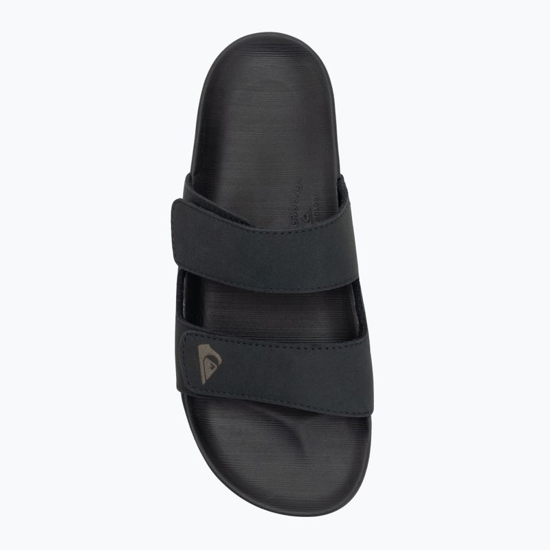 Quiksilver Herren Rivi Leder Double Adjust flip-flops schwarz 1 5