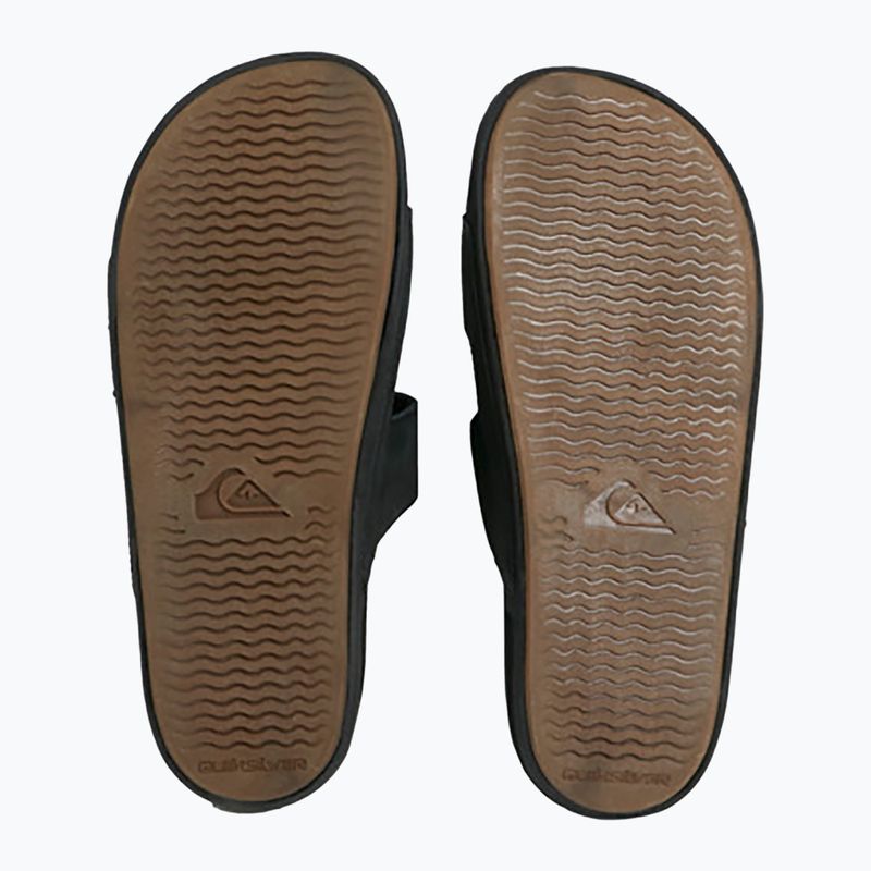 Quiksilver Herren Rivi Leder Double Adjust flip-flops schwarz 1 3