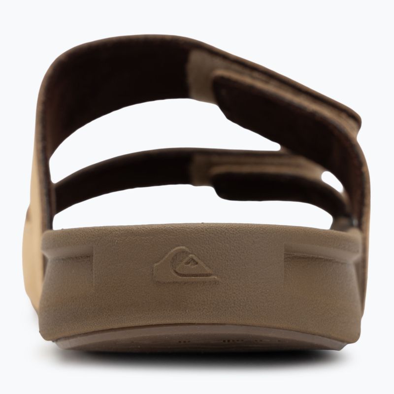 Quiksilver Herren Rivi Leder Double Adjust Flip-Flops hellbraun 1 6