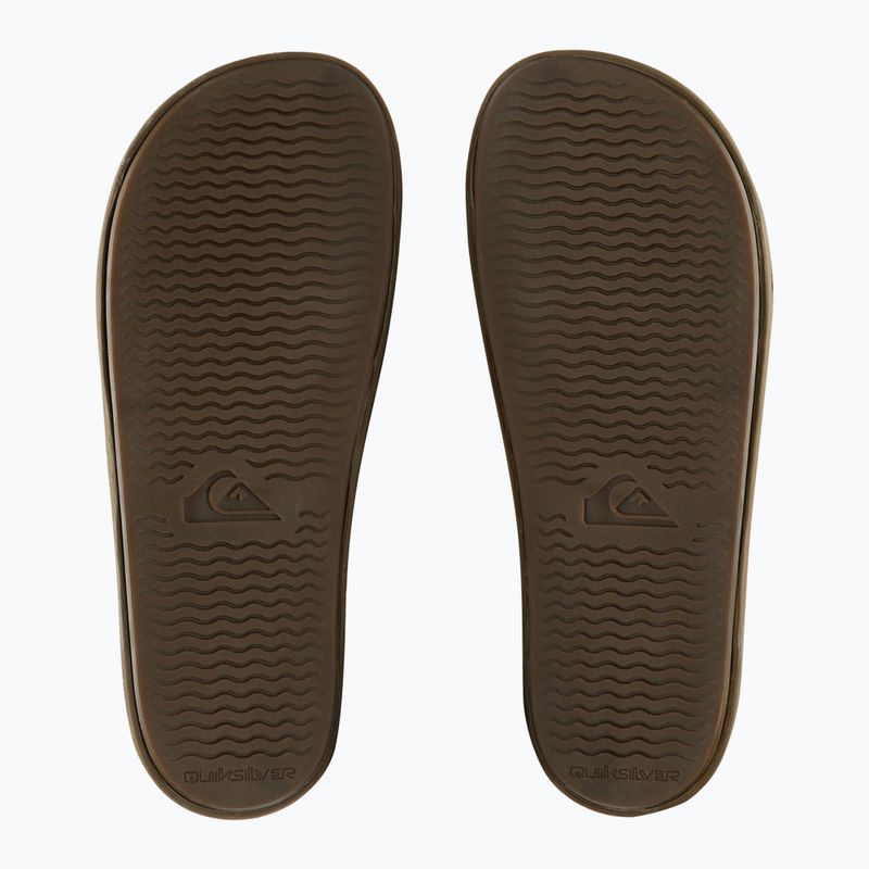 Quiksilver Herren Rivi Leder Double Adjust Flip-Flops hellbraun 1 3