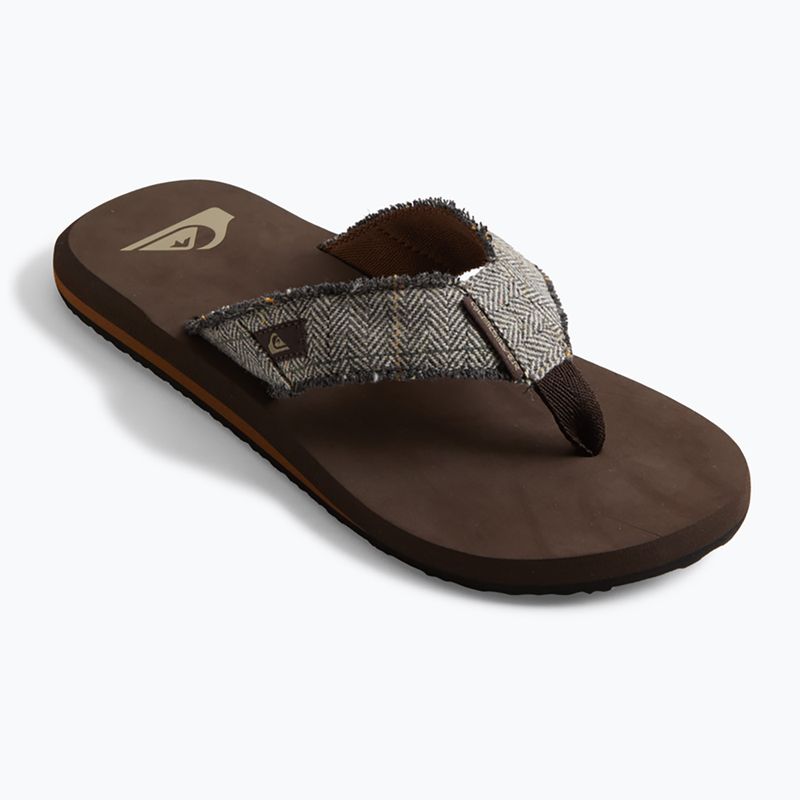 Herren-Flip-Flops Quiksilver Monkey Abyss brown