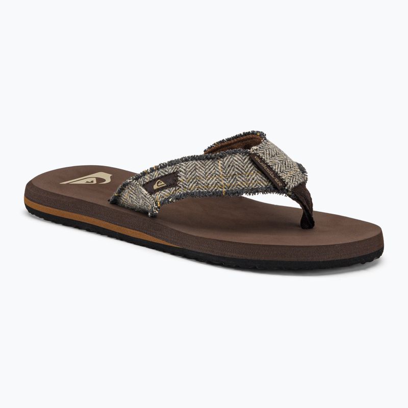 Herren-Flip-Flops Quiksilver Monkey Abyss brown