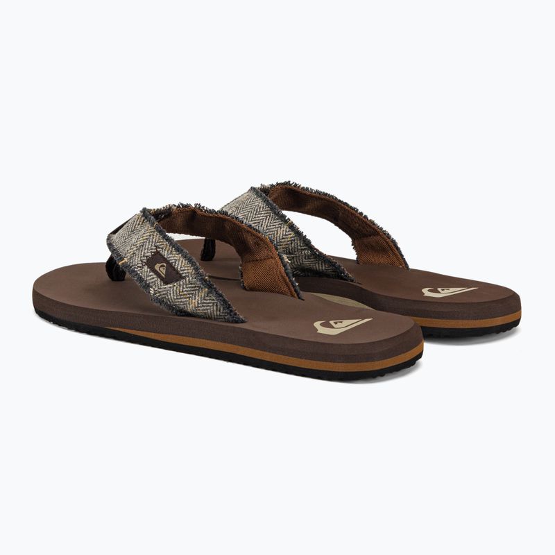 Herren-Flip-Flops Quiksilver Monkey Abyss brown