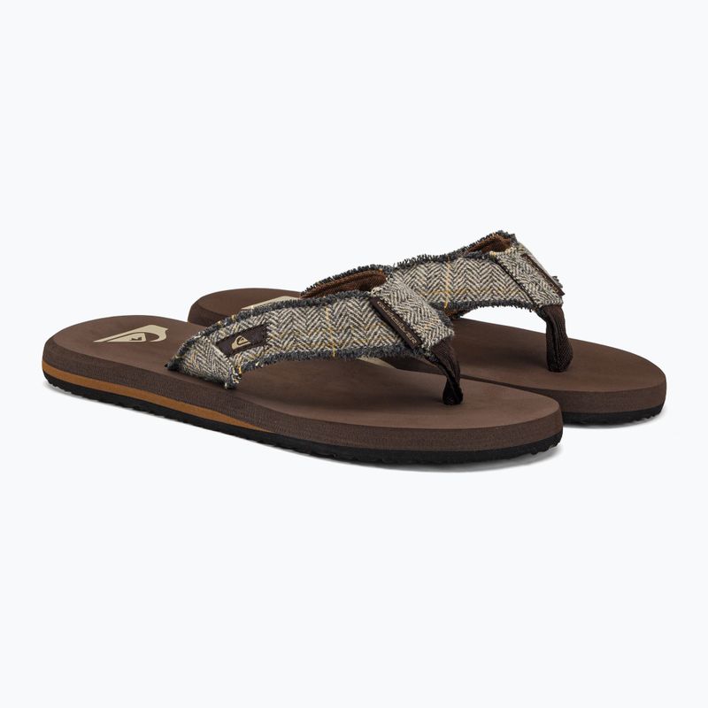 Herren-Flip-Flops Quiksilver Monkey Abyss brown