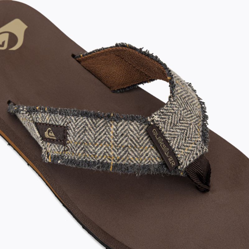 Herren-Flip-Flops Quiksilver Monkey Abyss brown