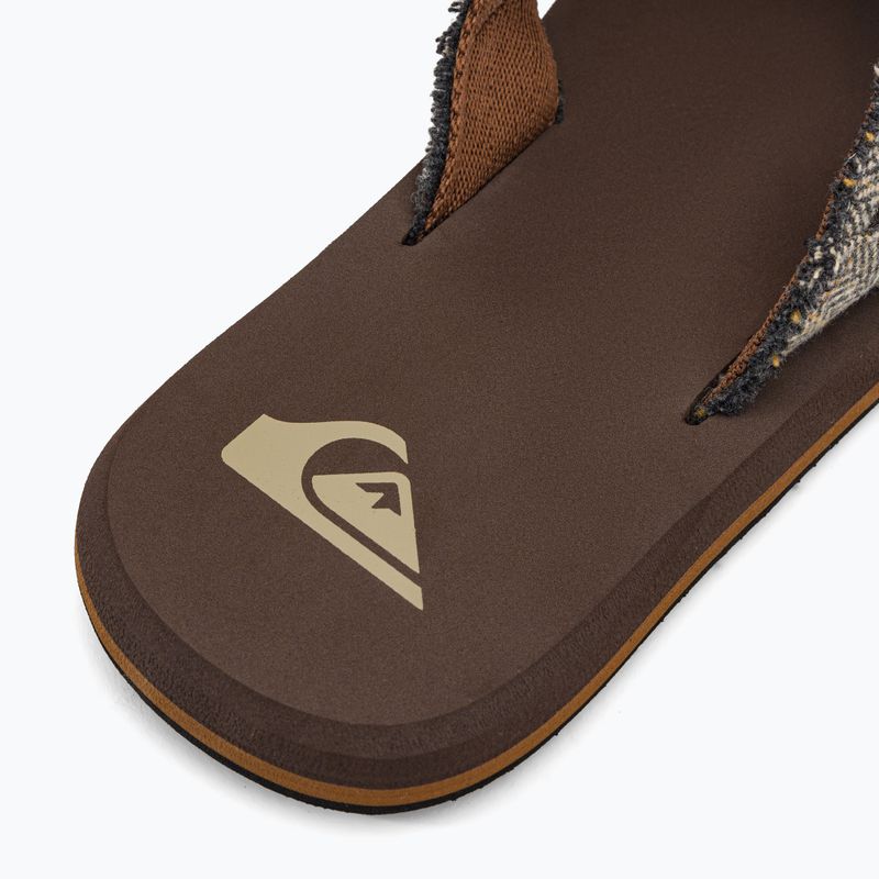 Herren-Flip-Flops Quiksilver Monkey Abyss brown