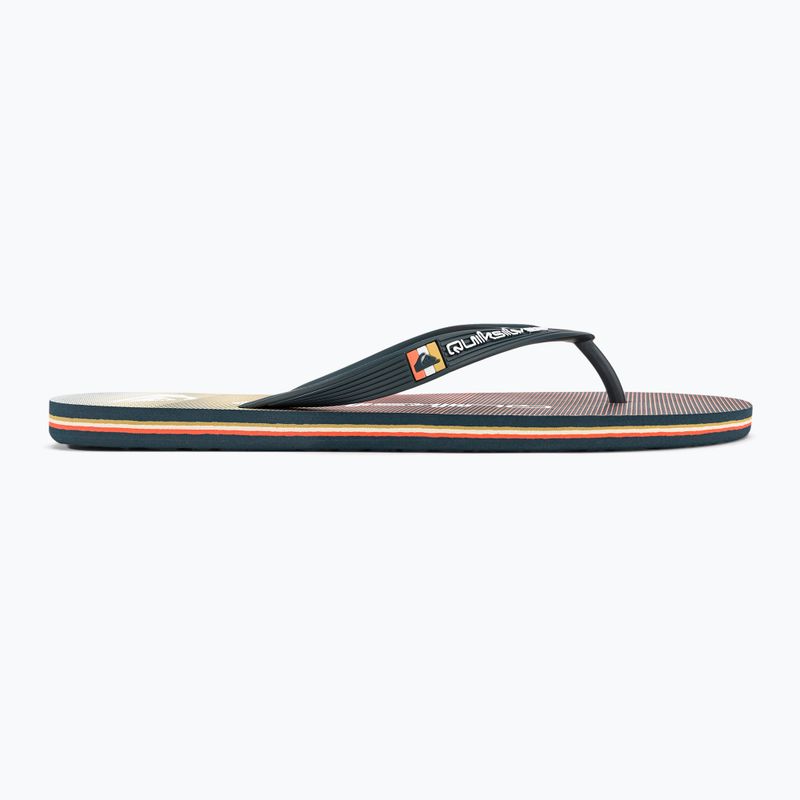 Herren-Flip-Flops Quiksilver Molokai Massive grey/orange/grey 2