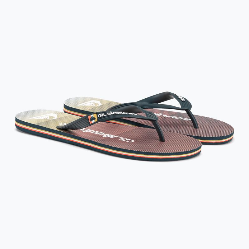 Herren-Flip-Flops Quiksilver Molokai Massive grey/orange/grey
