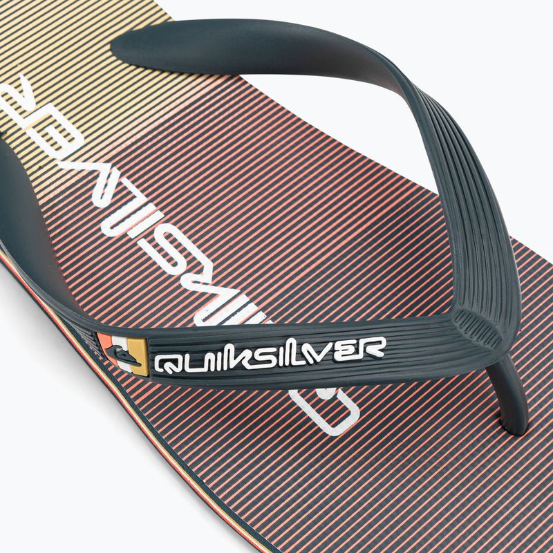 Herren-Flip-Flops Quiksilver Molokai Massive grey/orange/grey