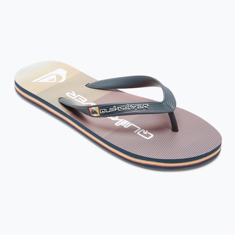 Herren-Flip-Flops Quiksilver Molokai Massive grey/orange/grey
