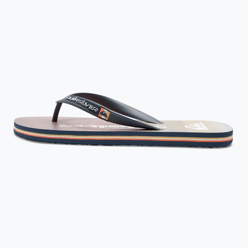 Herren-Flip-Flops Quiksilver Molokai Massive grey/orange/grey