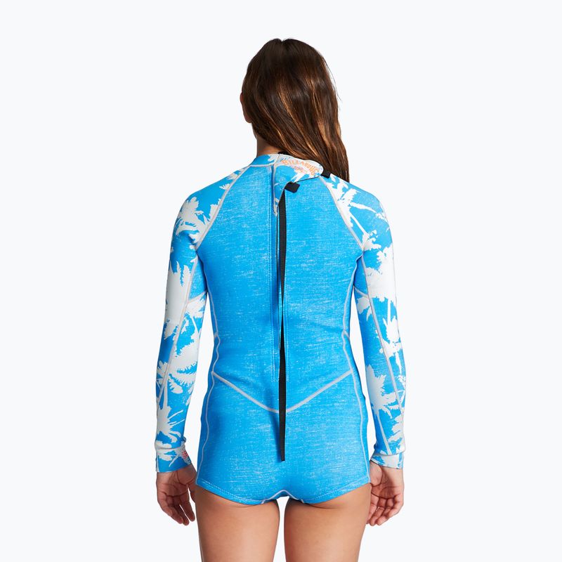 Neoprenanzug für Frauen Billabong Spring Fever LS Spring blue hawaii 2