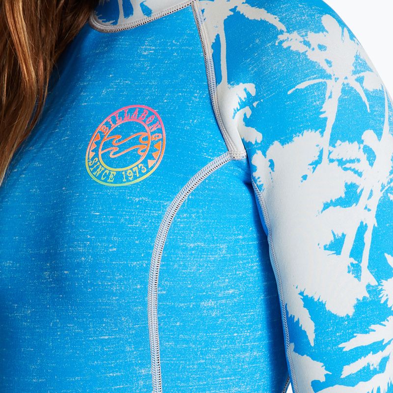 Neoprenanzug für Frauen Billabong Spring Fever LS Spring blue hawaii 3