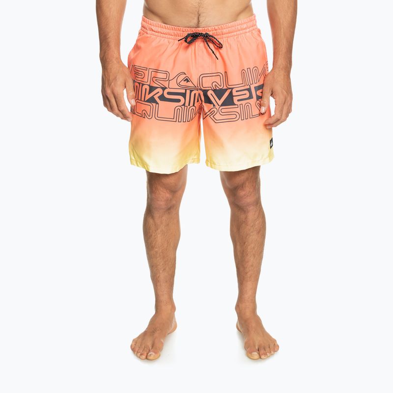 Herren Quiksilver Everyday Wordblock Volley 17" Badeshorts orange EQYJV04005-MHV6 2