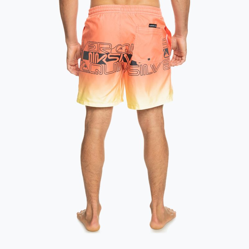 Herren Quiksilver Everyday Wordblock Volley 17" Badeshorts orange EQYJV04005-MHV6 3