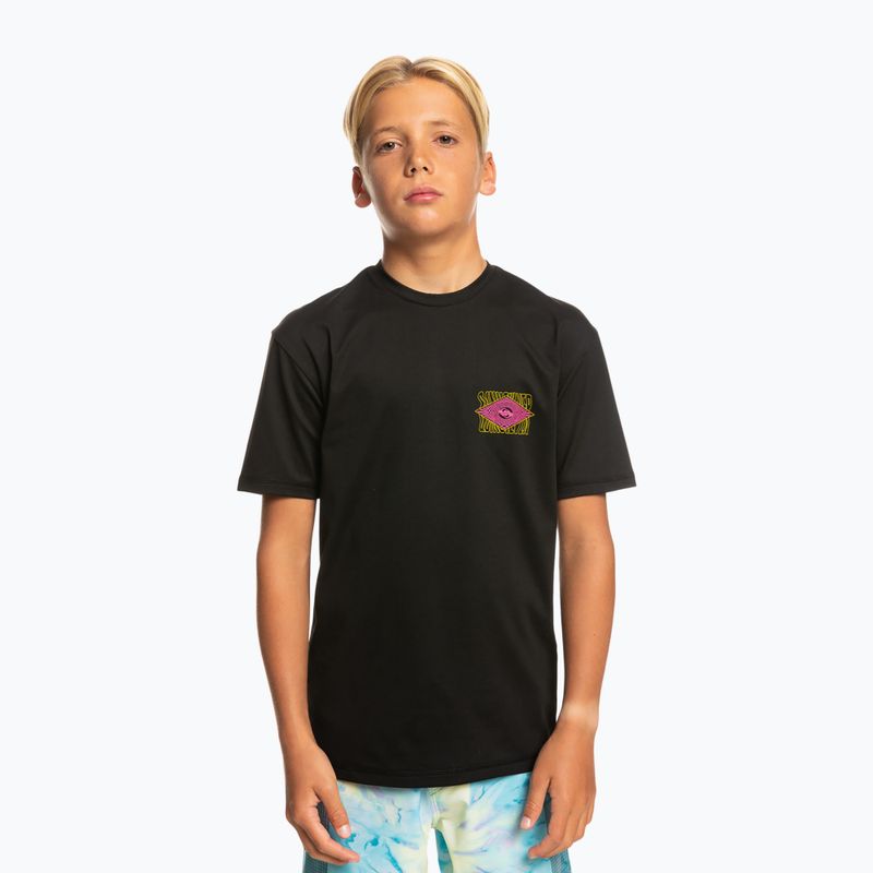 Quiksilver Radical Surf SS Y Kinder Schwimmen Shirt schwarz