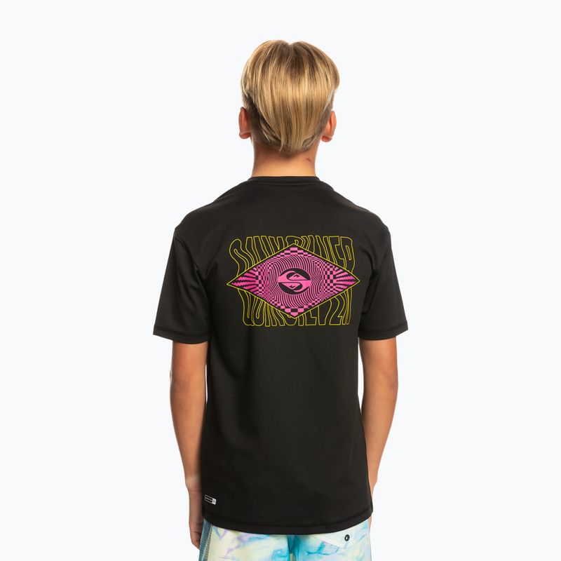 Quiksilver Radical Surf SS Y Kinder Schwimmen Shirt schwarz