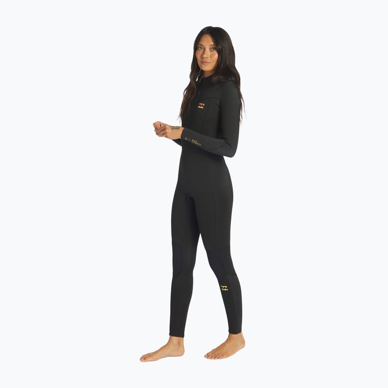 Damen Billabong 5/4 Synergy BZ Full wild schwarzer Neoprenanzug 2