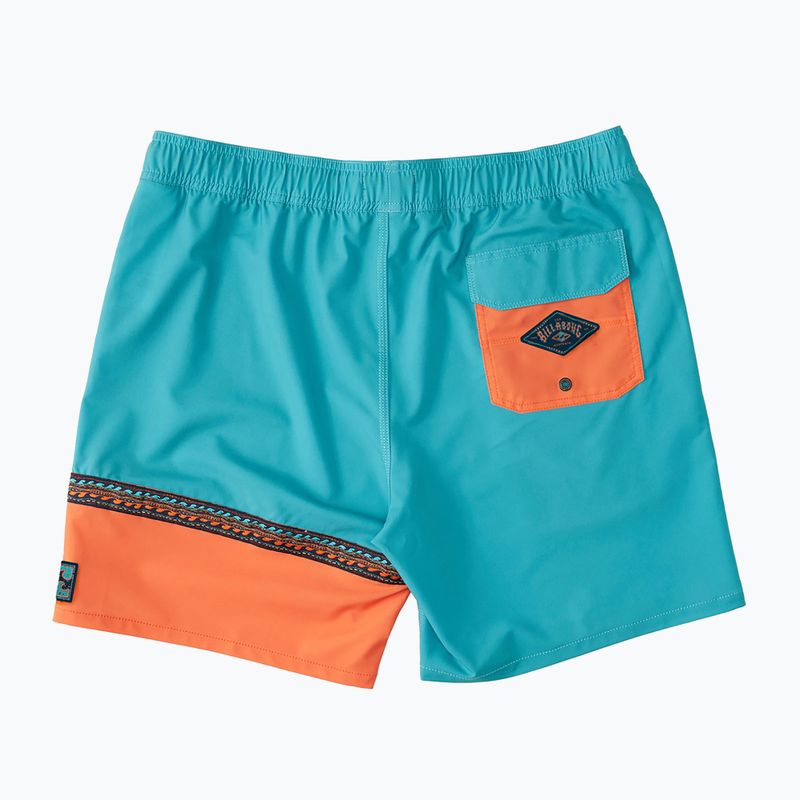 Badeshorts für Männer Billabong Burleigh Layback aqua 2