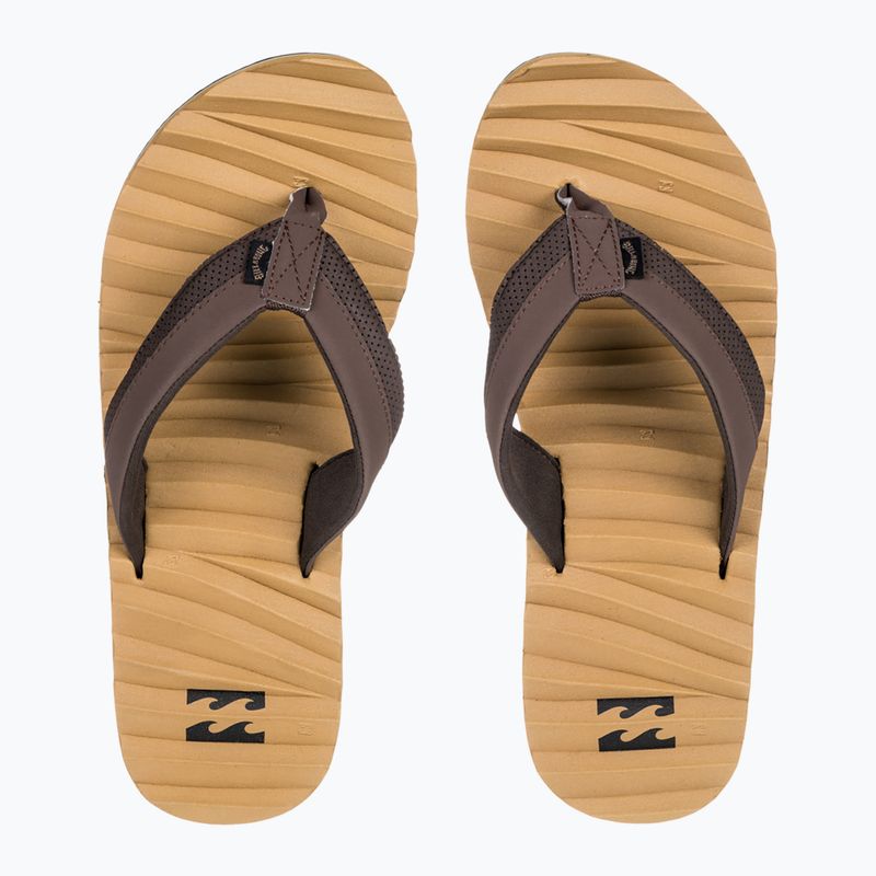 Herren Billabong Dunes Impact Flip Flops camel 10