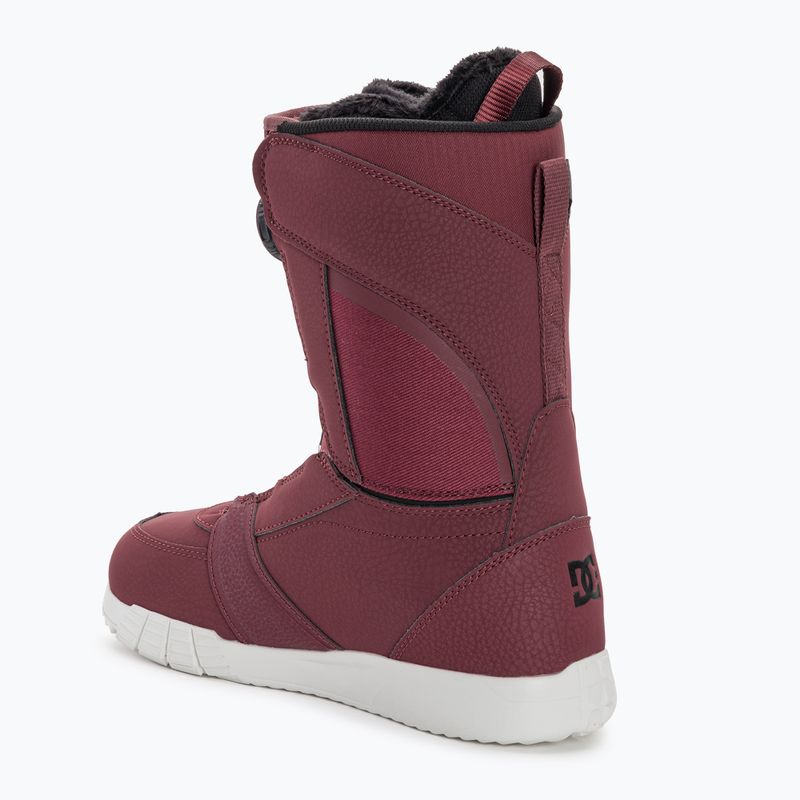 Damen Snowboard-Boots DC Lotus Wein/Schwarz 2