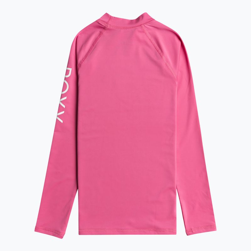 ROXY Whole Hearted schockierend rosa Kinder Schwimmen Longsleeve 2