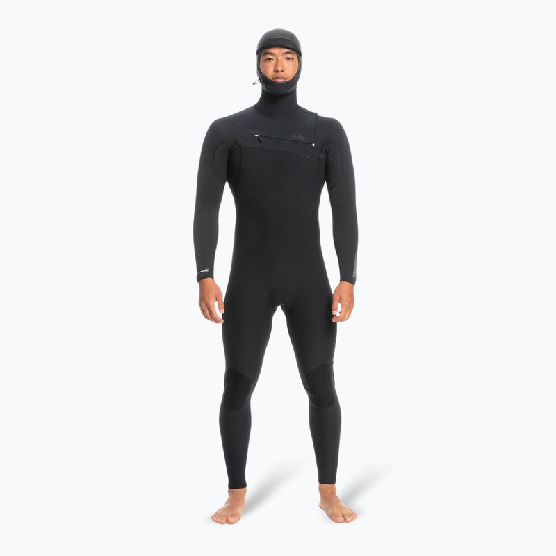 Neoprenanzug Herren Quiksilver Highline 5/4/3 Chest Zip Hooded black